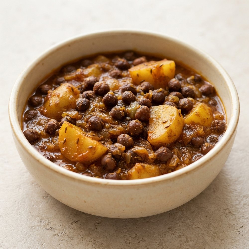 Kala Chana and Potato Curry