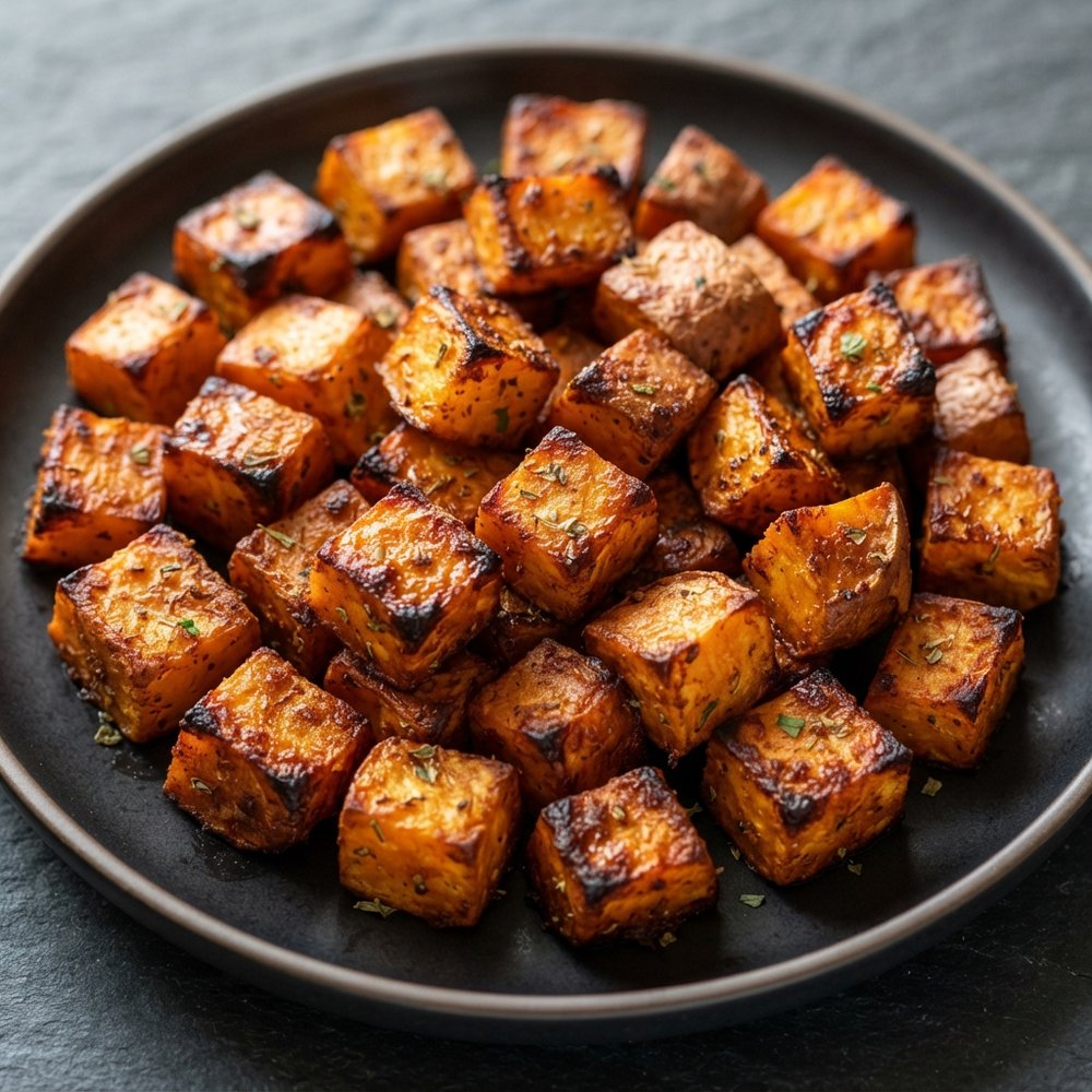 Sweet-Heat Roasted Sweet Potato Bites