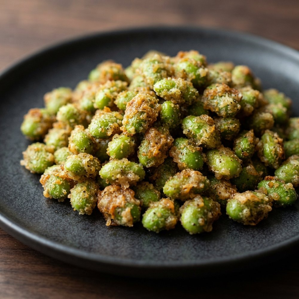 Parmesan-Roasted Edamame Bites