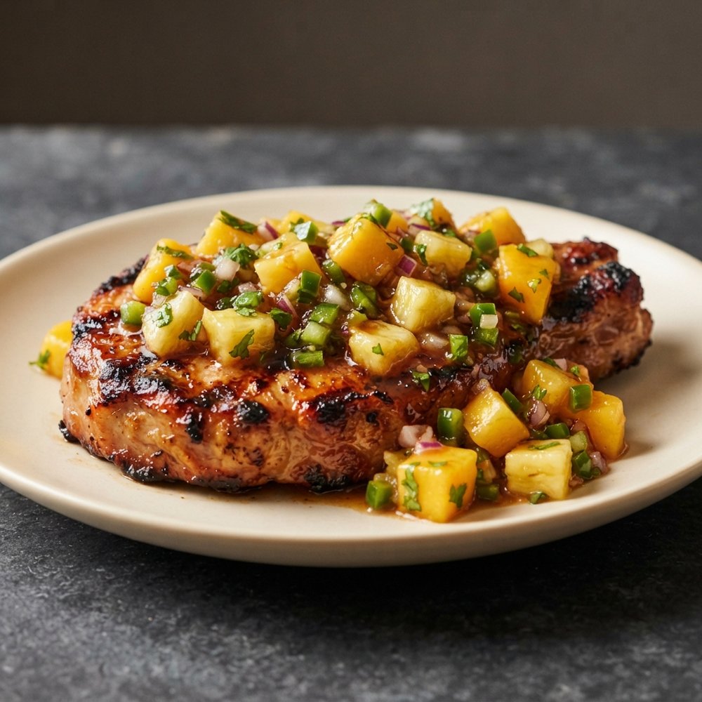 Island-Inspired Grilled Pork Chops