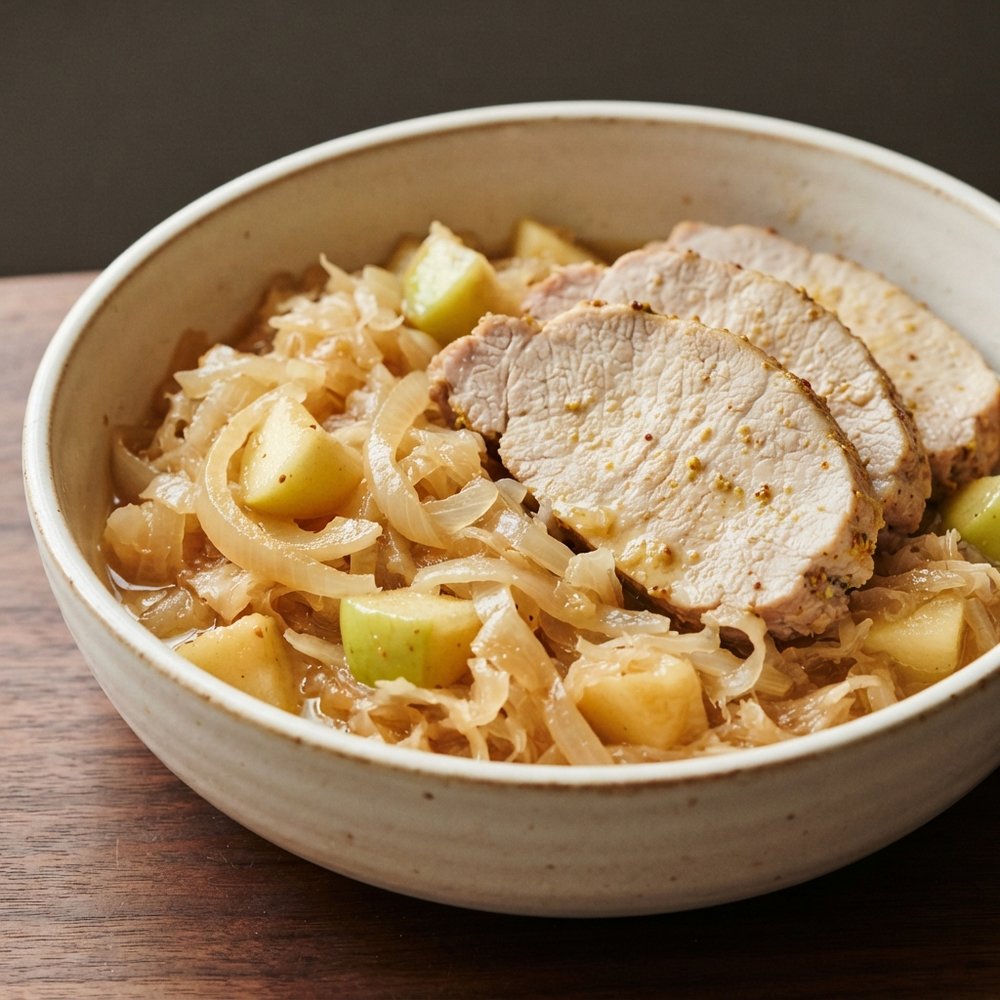 Crock-Pot Pork Loin with Sauerkraut