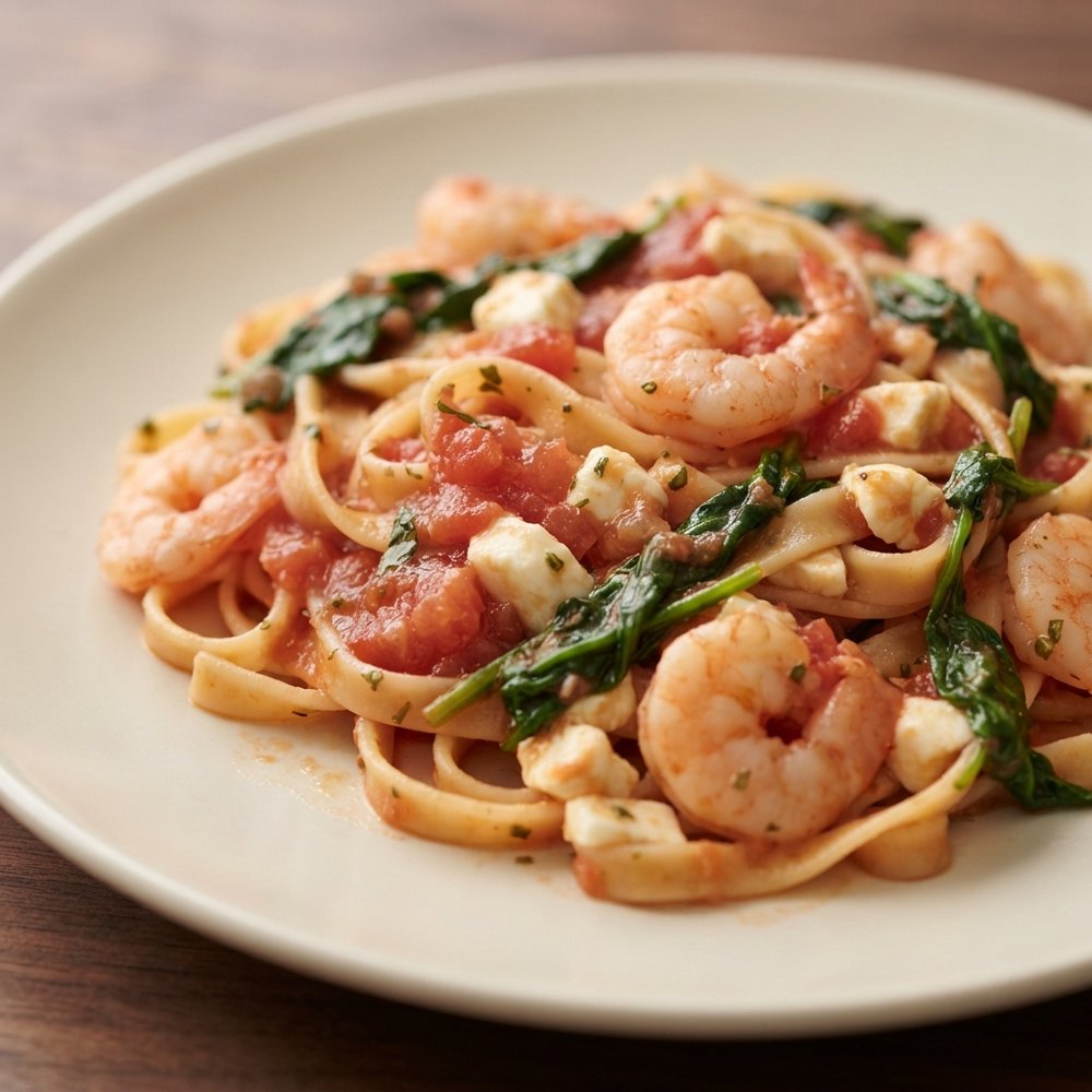 Fresh Tomato Shrimp Pasta