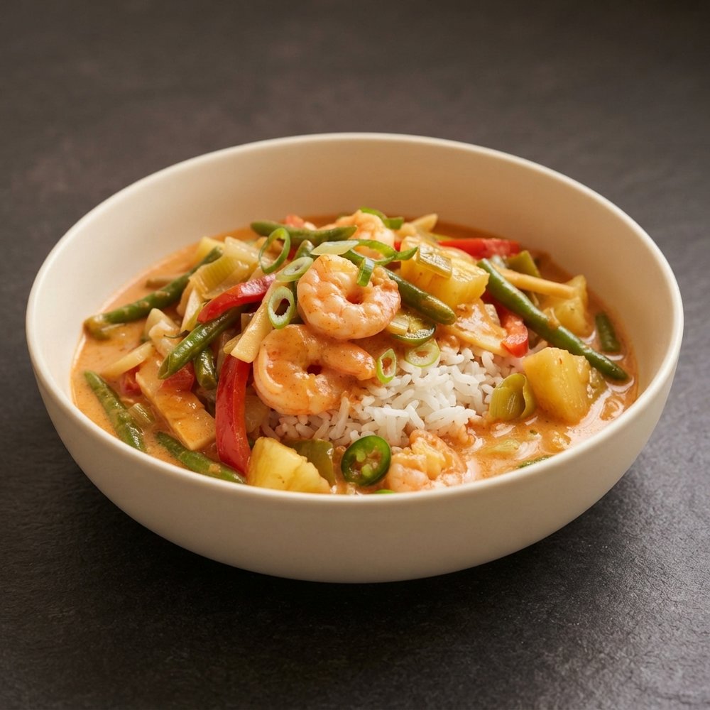 Pineapple and Shrimp Thai Curry