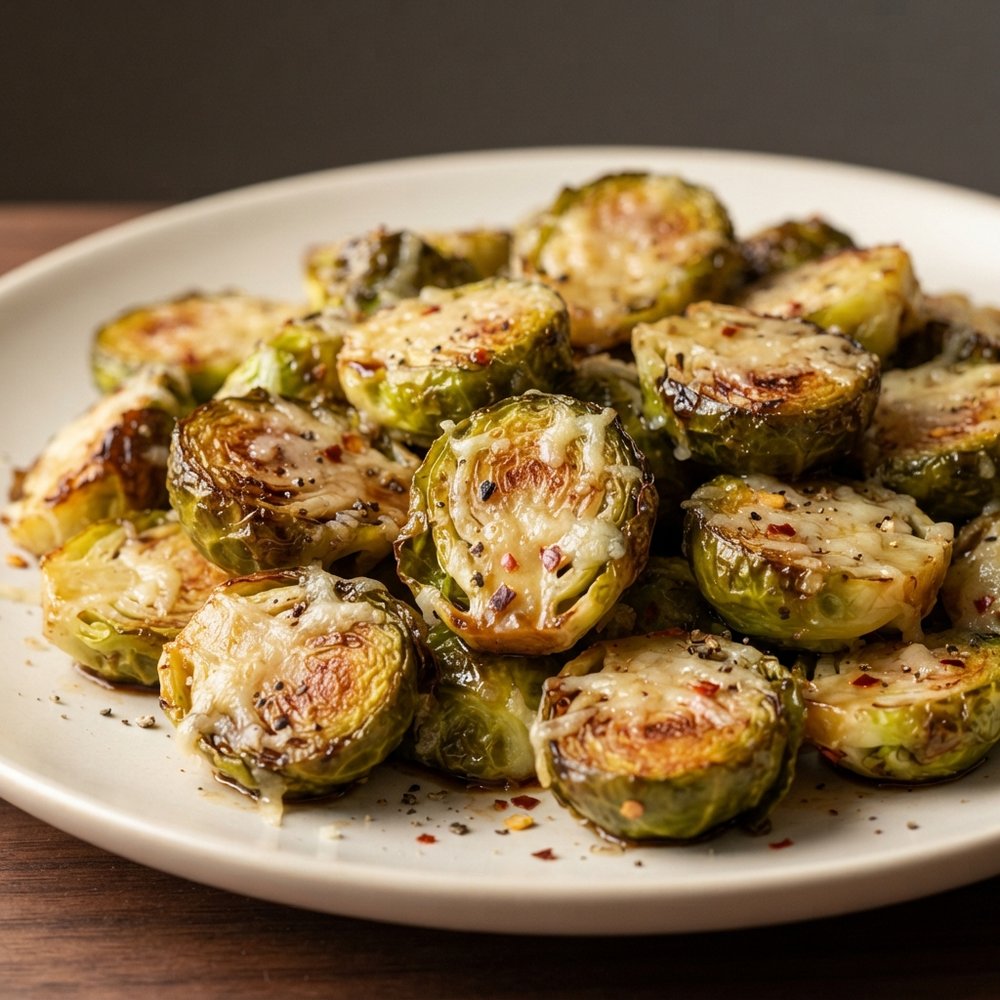 Roasted Brussels Sprouts with Parmesan