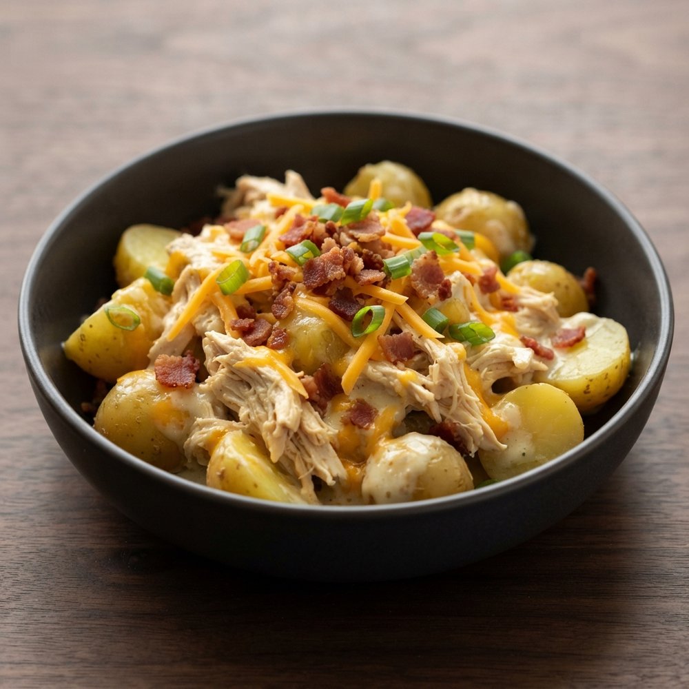 Slow Cooker Loaded Chicken and Potatoes