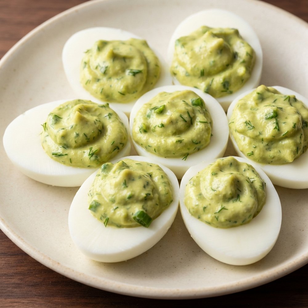 No Mayo Deviled Eggs