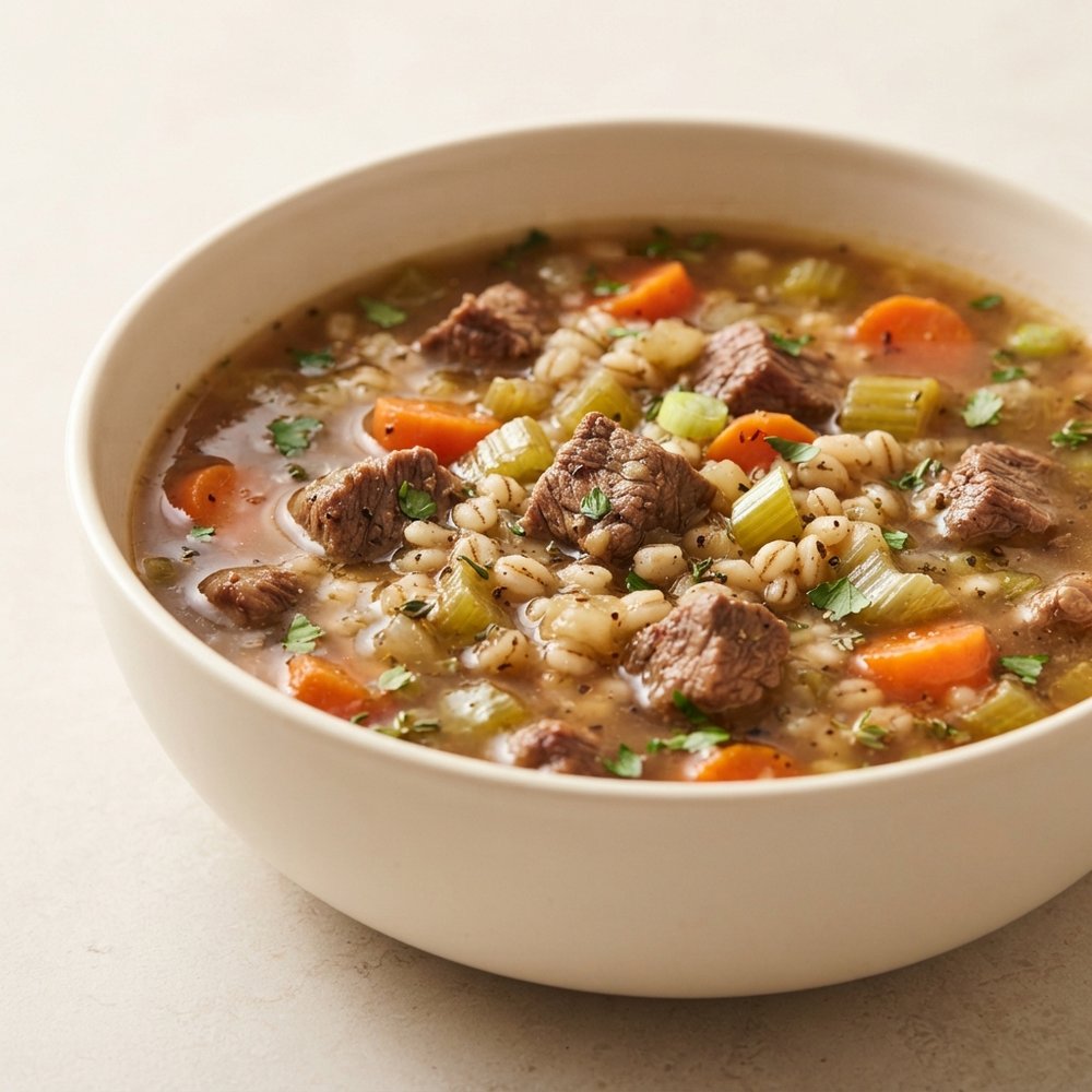 Slow Cooker Beef Barley Soup