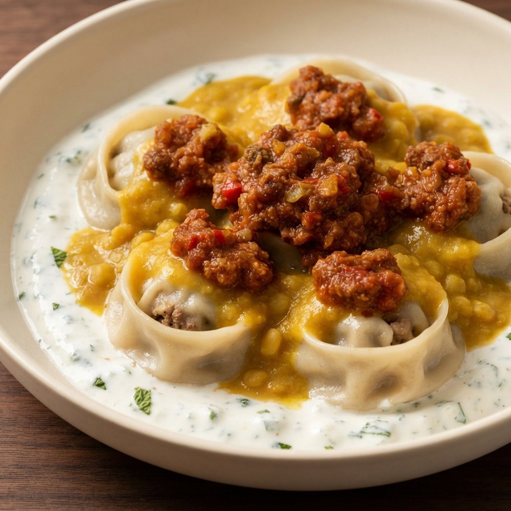 Afghan Beef Mantwo Dumplings