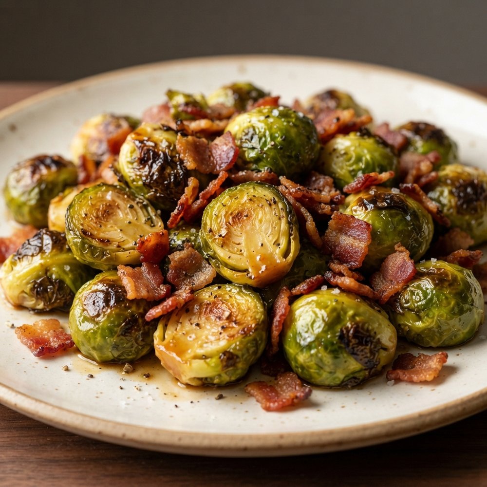 Maple Bacon Brussels Sprouts