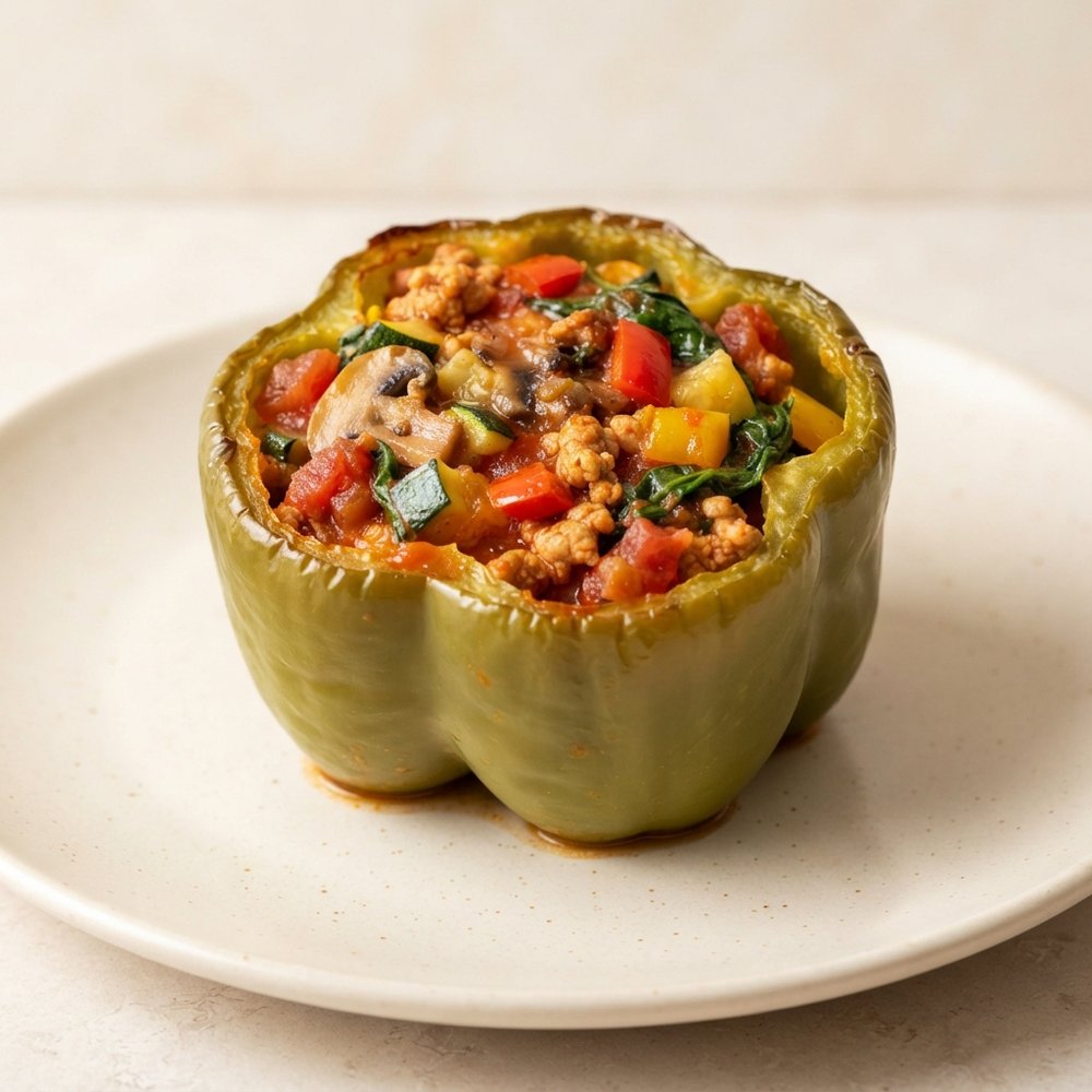 Stuffed Peppers with Turkey and Vegetables
