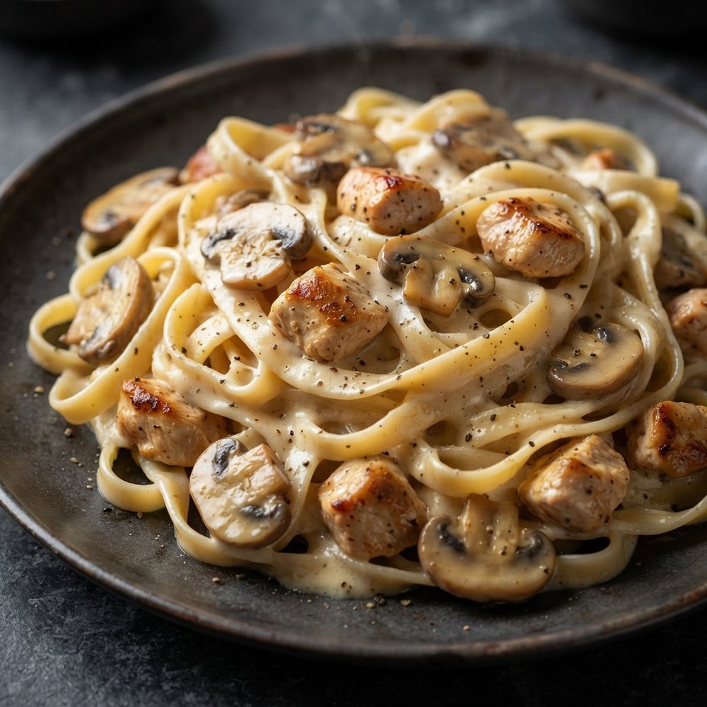Creamy Chicken Fettuccine Pasta