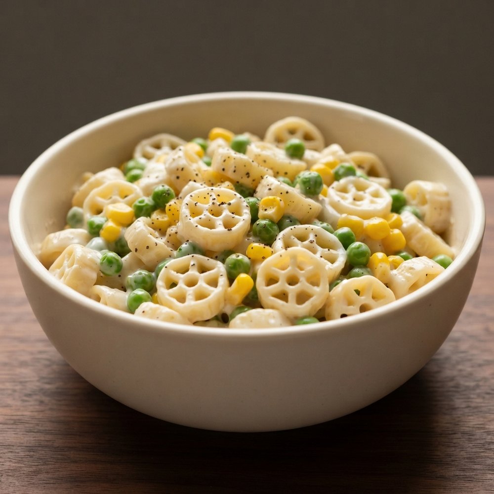 Ranch Pasta Salad with Peas and Corn