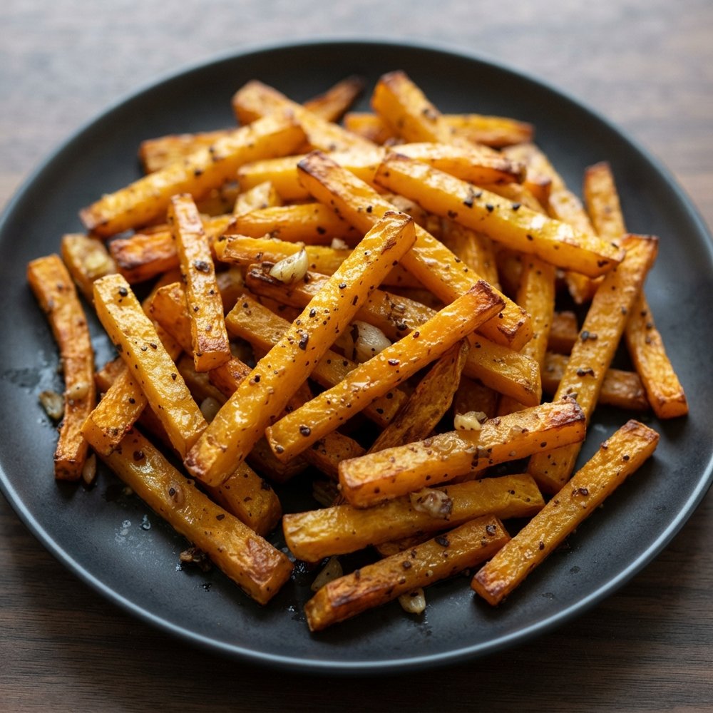 Sweet and Spicy Air Fryer Butternut Squash Fries