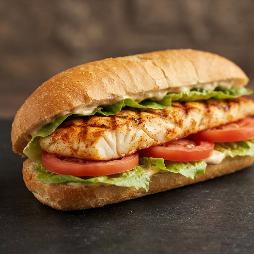 Two-Serving Grilled Cod Sandwiches
