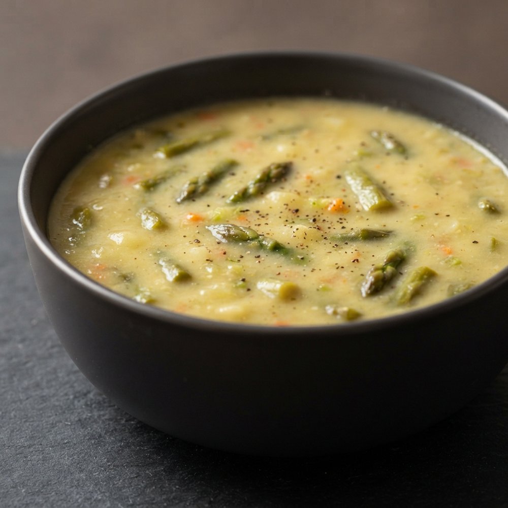 Fiery Potato & Asparagus Soup