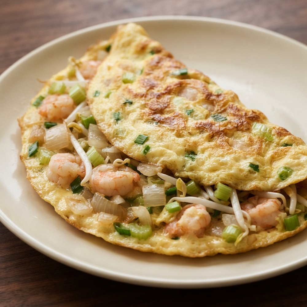 Shrimp Egg Foo Yung Omelet