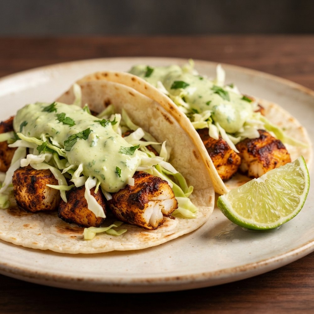 Char-Grilled Mahi Mahi Tacos with Creamy Avocado