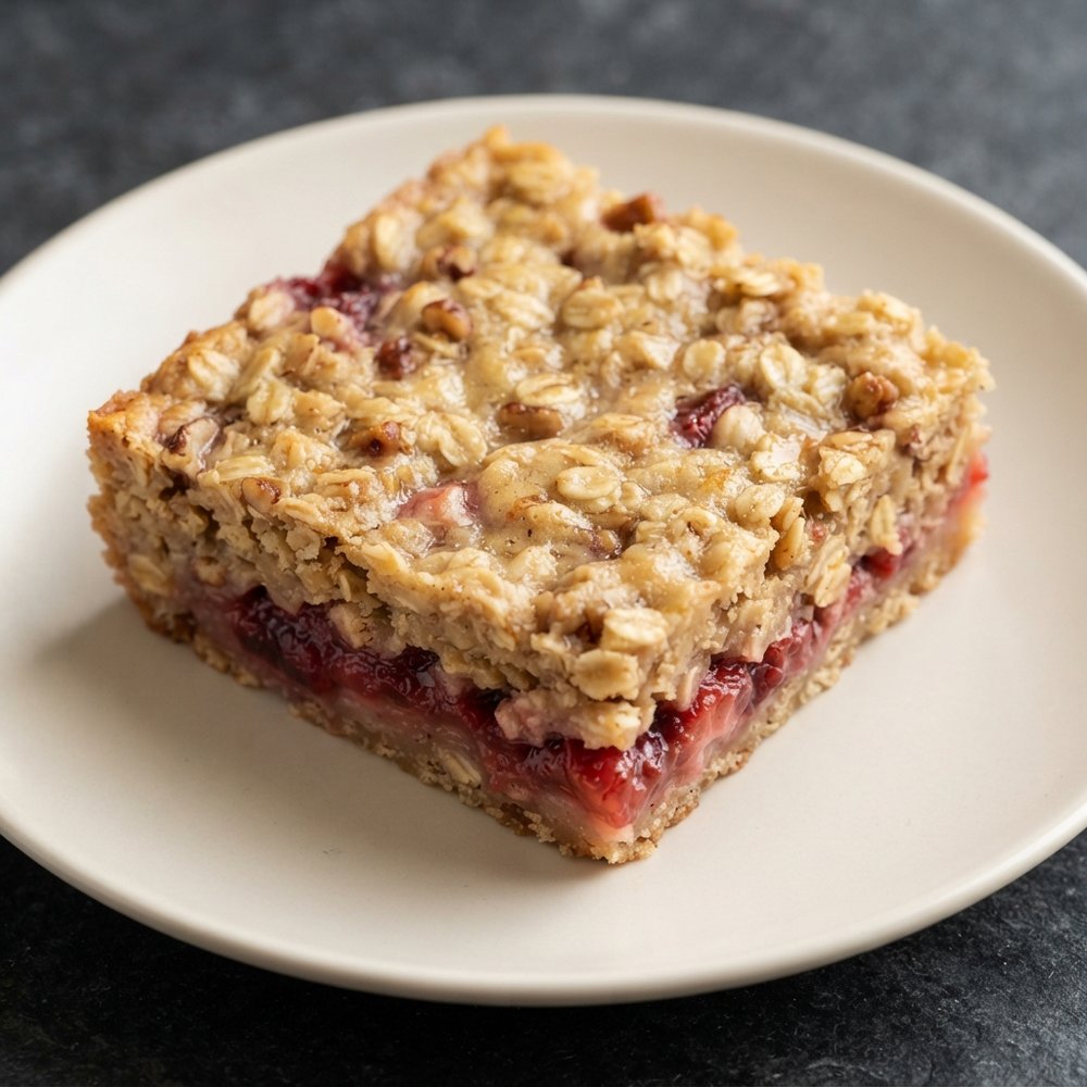 PB&J-Inspired Strawberry Peanut Butter Baked Oatmeal