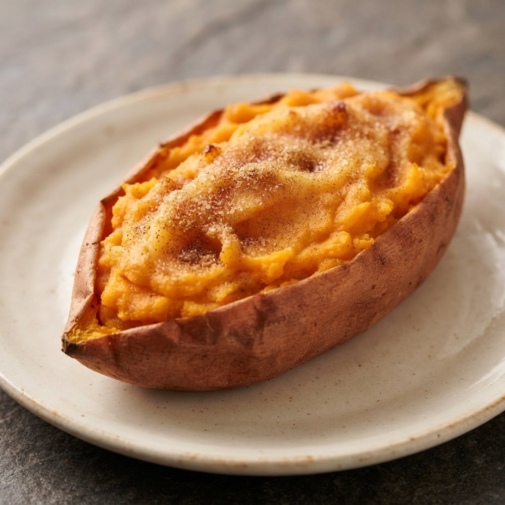 Cinnamon Scented Stuffed Sweet Potatoes