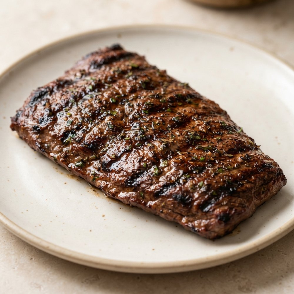 Honey-Balsamic Marinated Flat Iron Steak