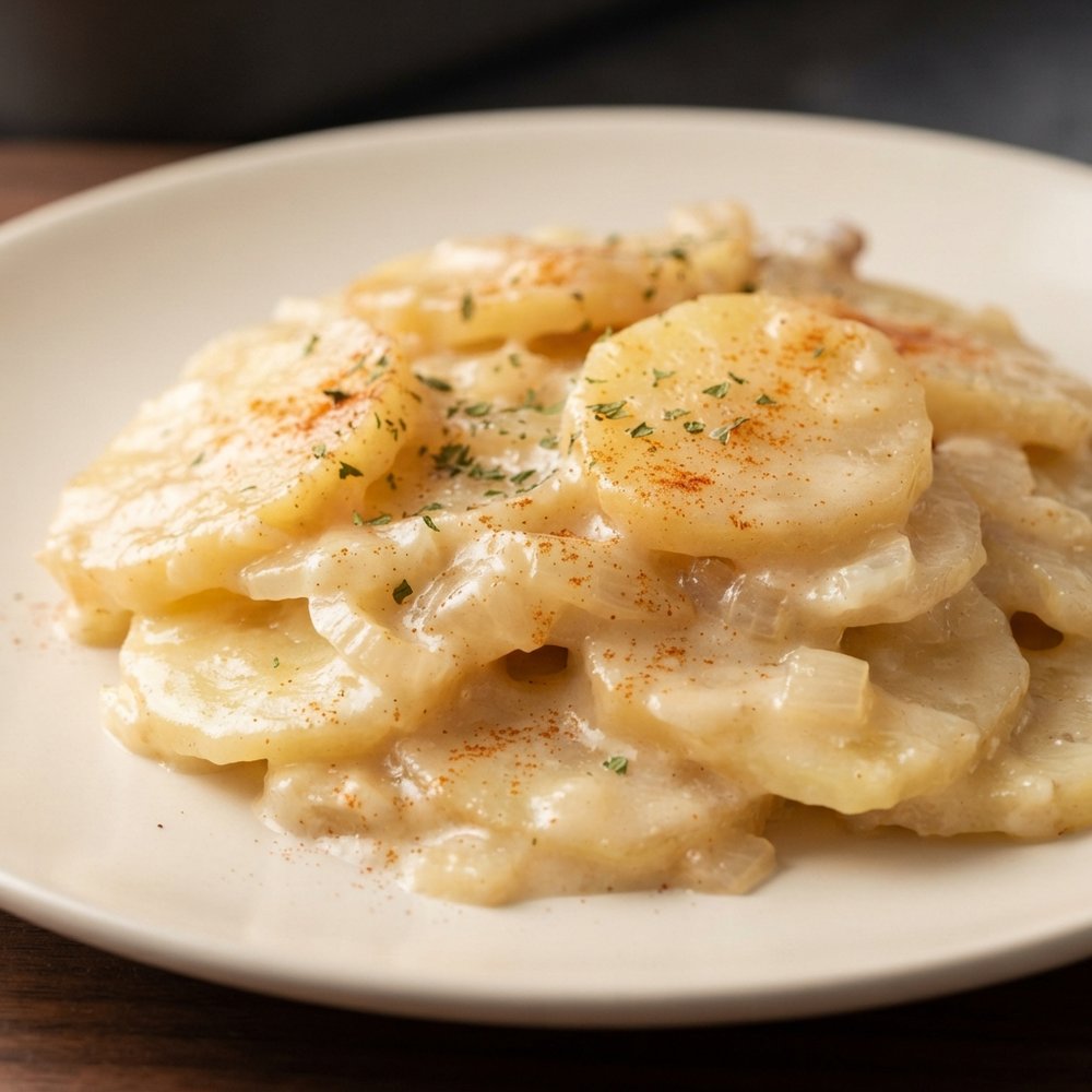 Microwave Creamy Scalloped Potatoes