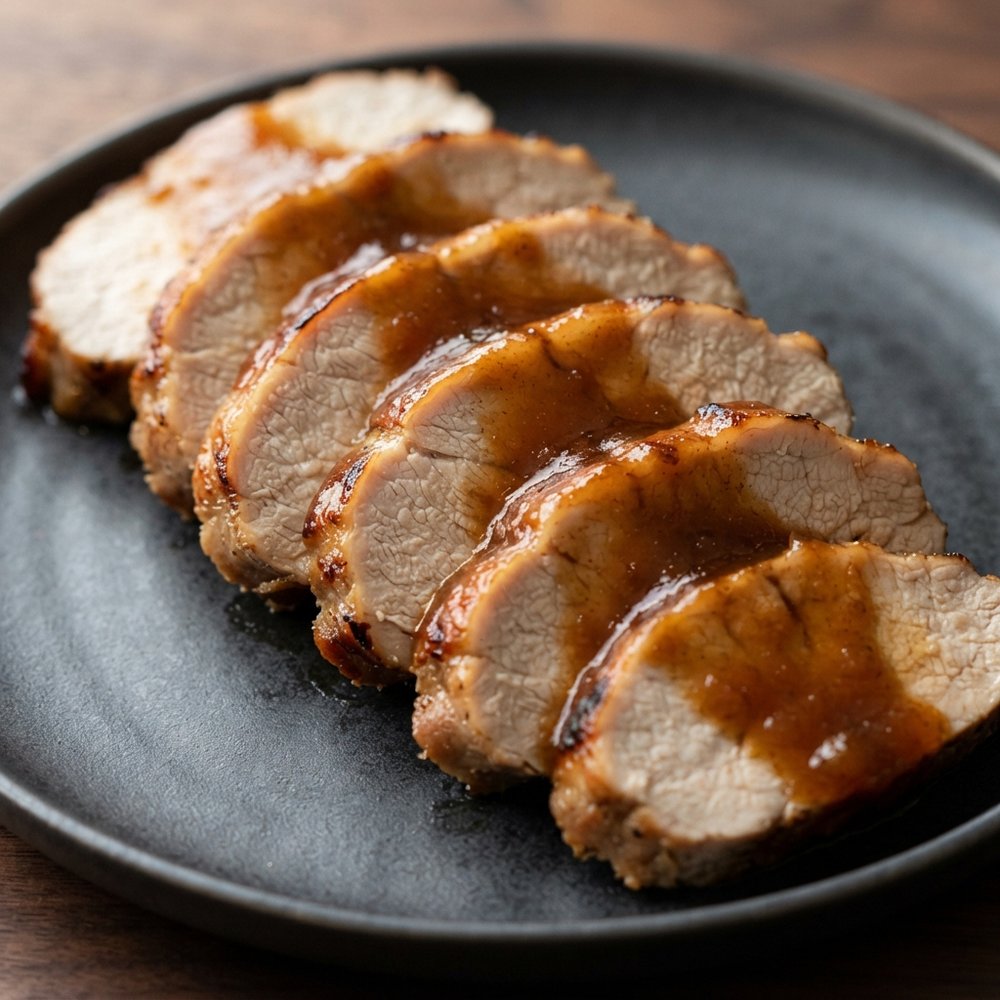 Pork Loin with Spiced Apple Butter Glaze