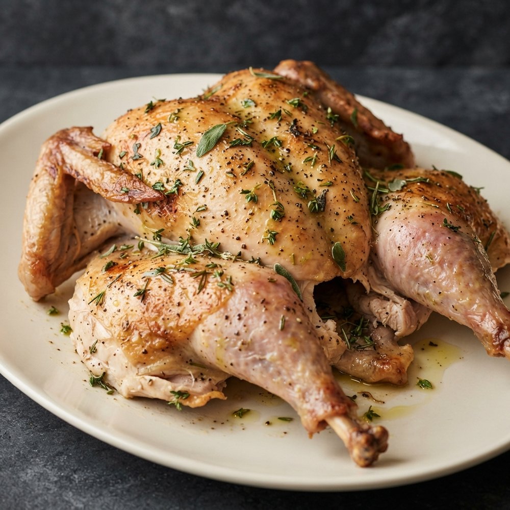 Butterflied Roast Turkey with Herbs