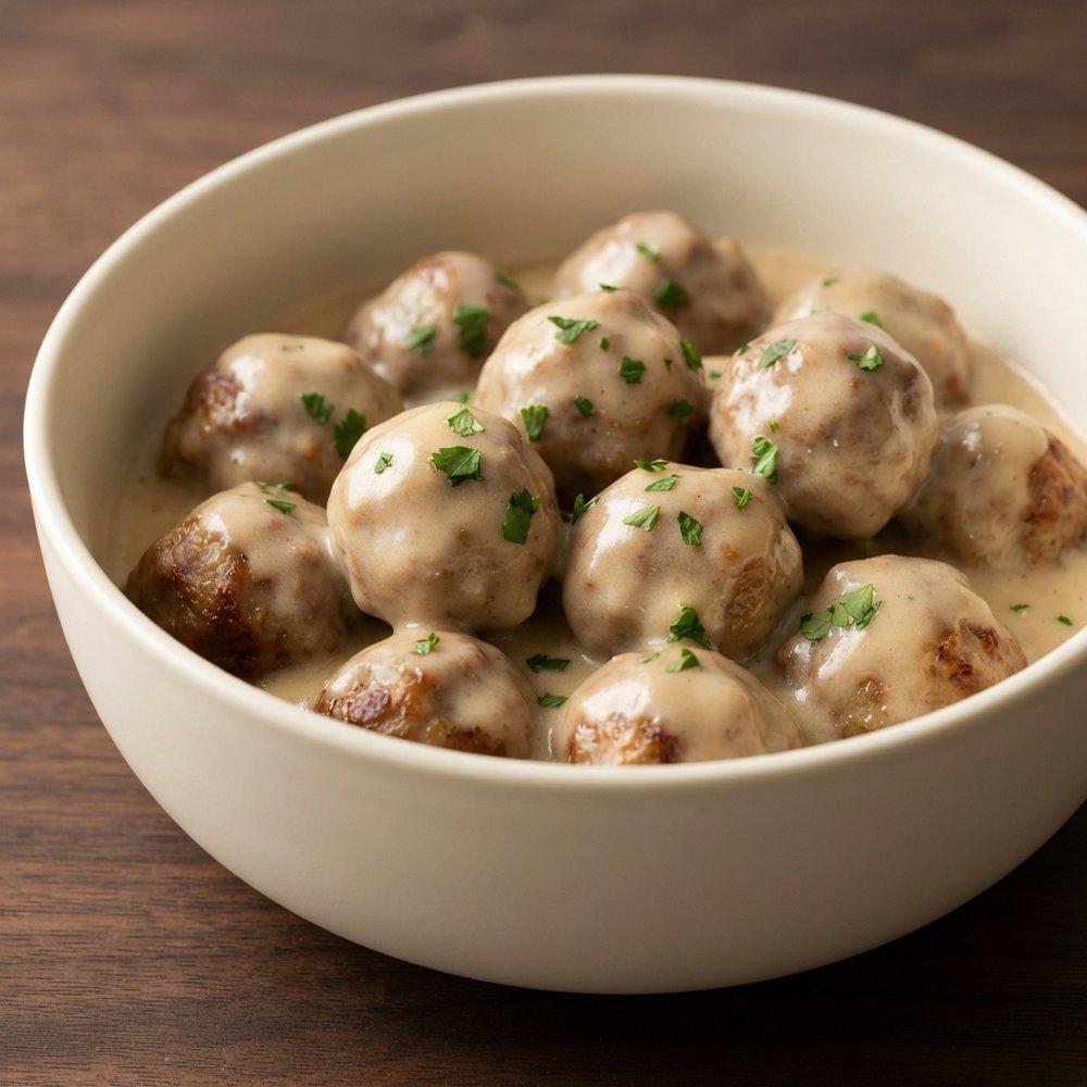Pressure Cooker Swedish-Style Turkey Meatballs