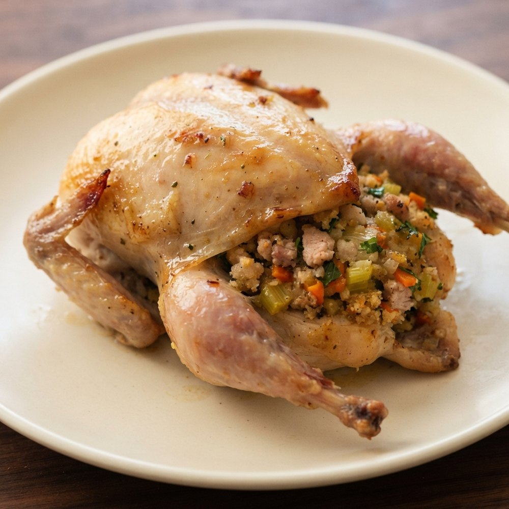 Southern-Style Stuffed Quail