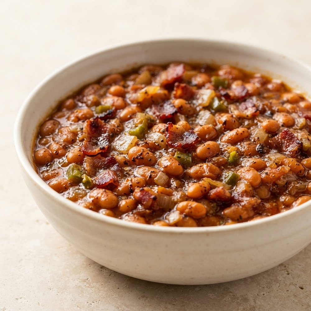 Jalapeño-Kicked Baked Beans