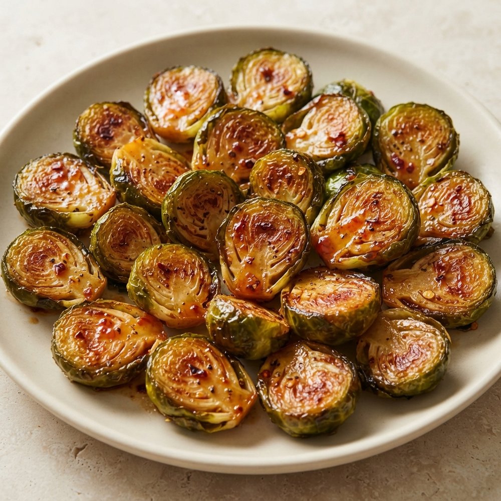Sweet Chili Roasted Brussels Sprouts