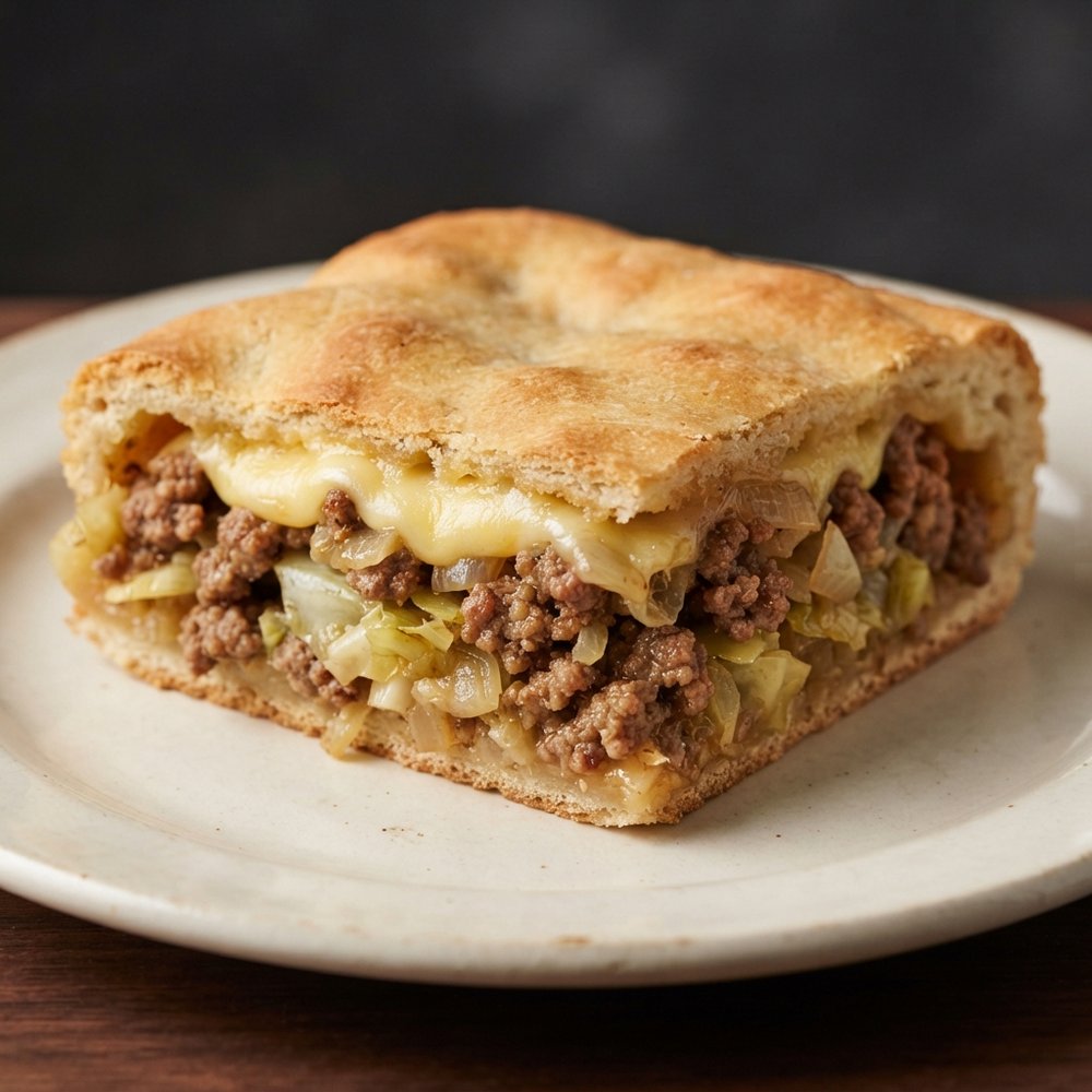 Runza-Style Beef and Cabbage Bake