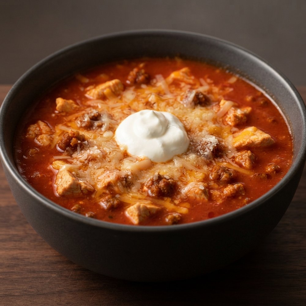 Rich Chicken and Chorizo Cream Soup