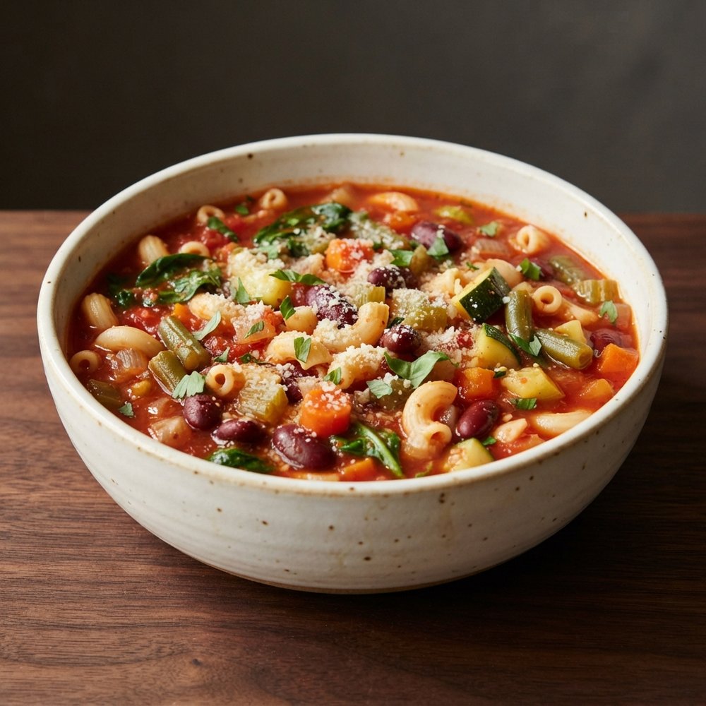 Crockpot Meatless Minestrone Soup