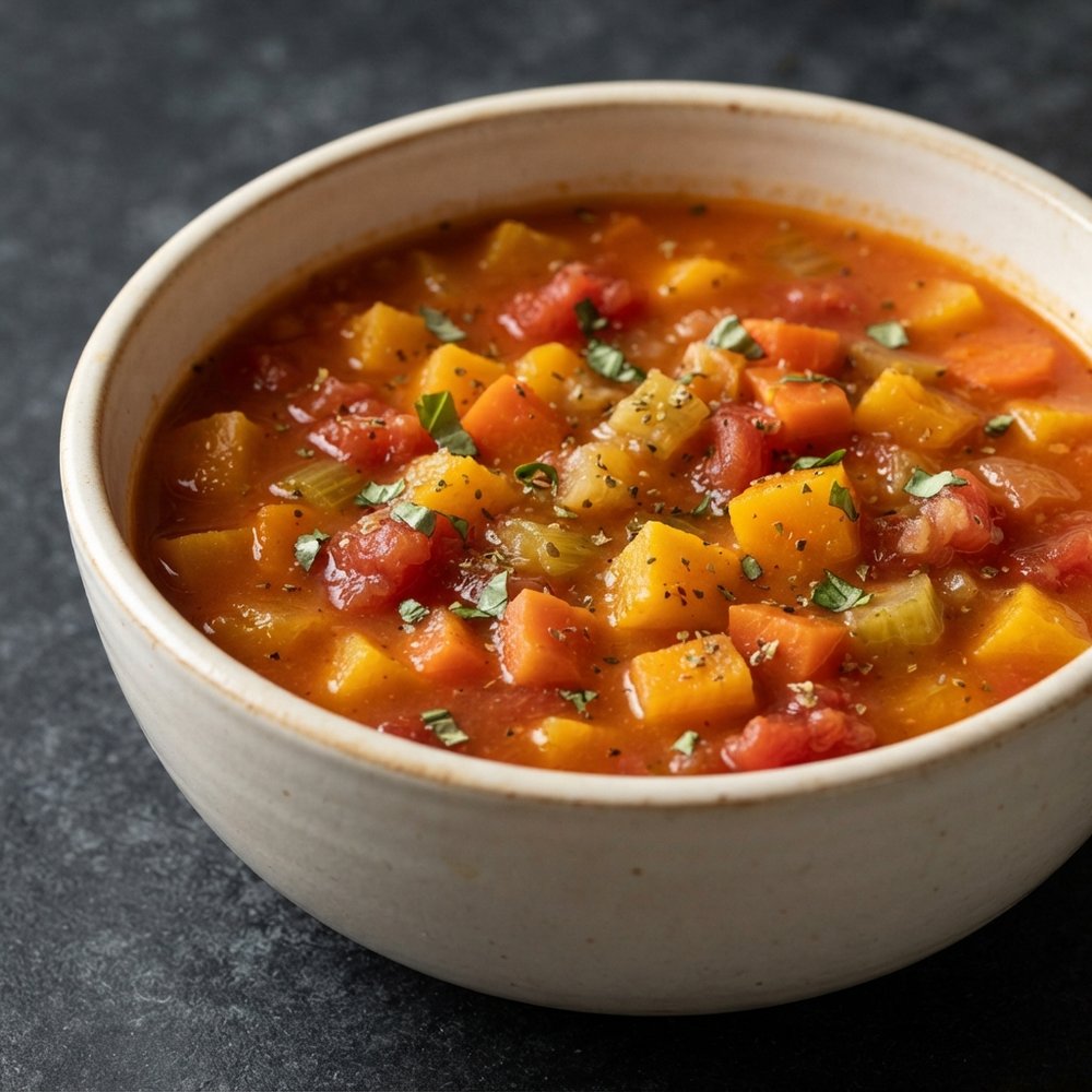 Chunky Butternut Squash and Tomato Soup