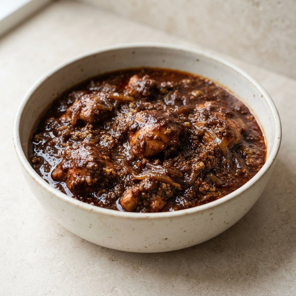Pomegranate Stew with Chicken (Khoresh Fesenjan)