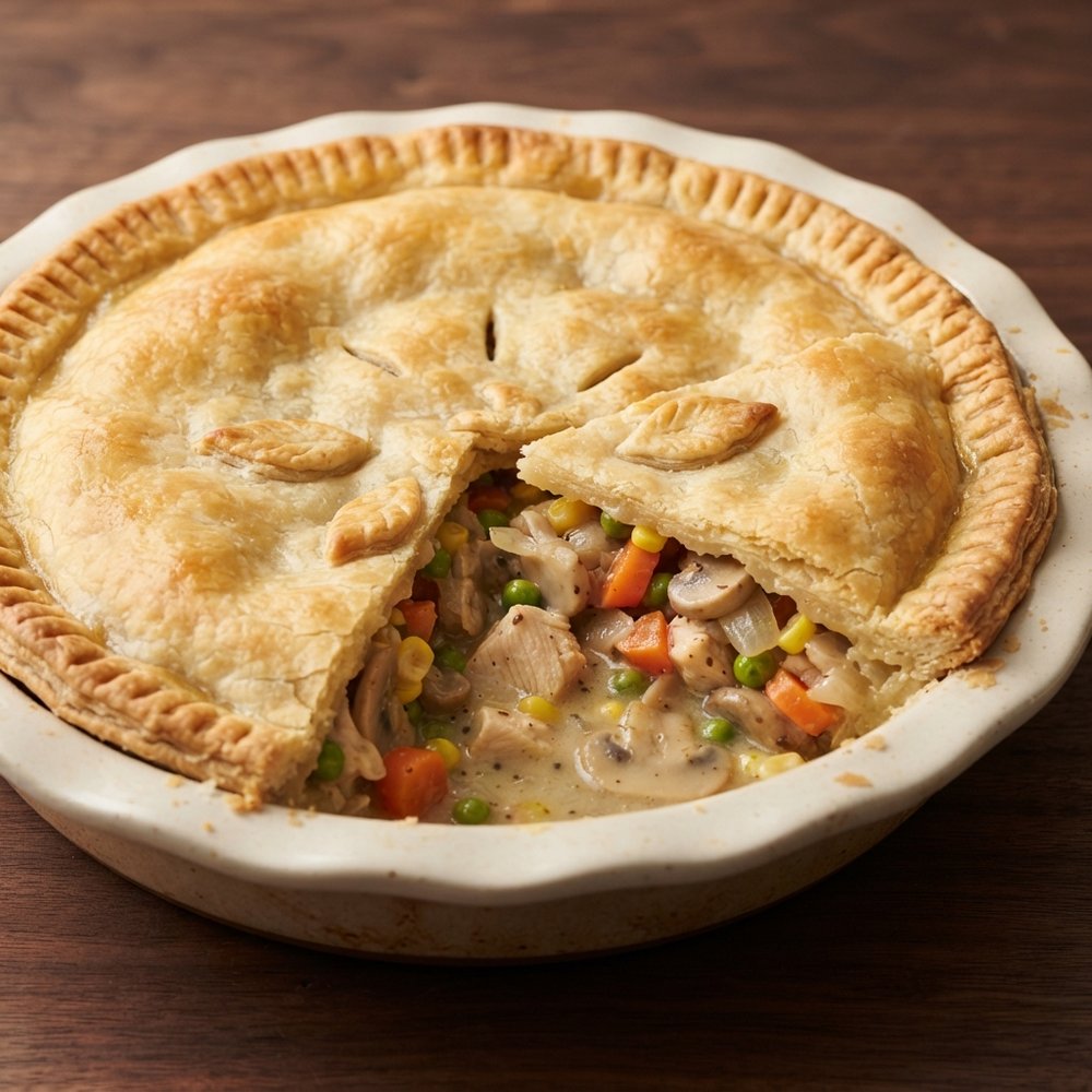 Homestyle Chicken & Mushroom Pot Pie
