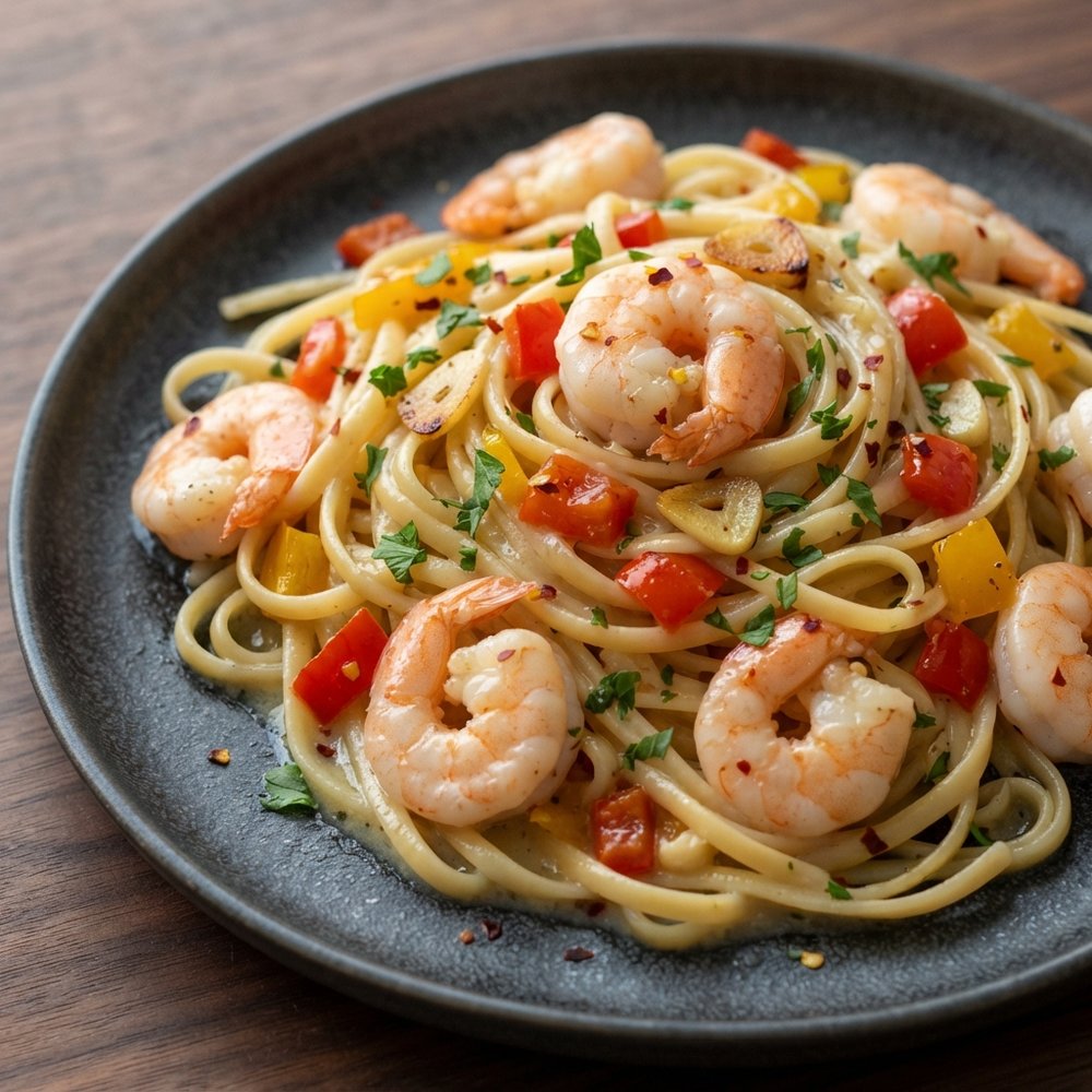 Scrumptious Shrimp Scampi Linguine