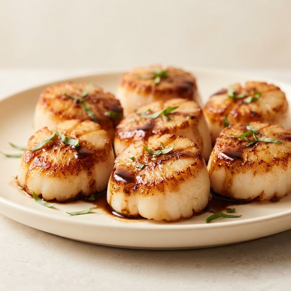 Sea Scallops with Balsamic Pan Glaze