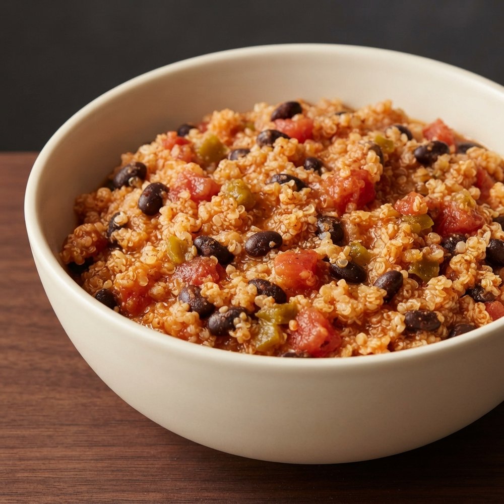 Super Easy Southwest-Style Quinoa (Cooked in Rice Cooker)