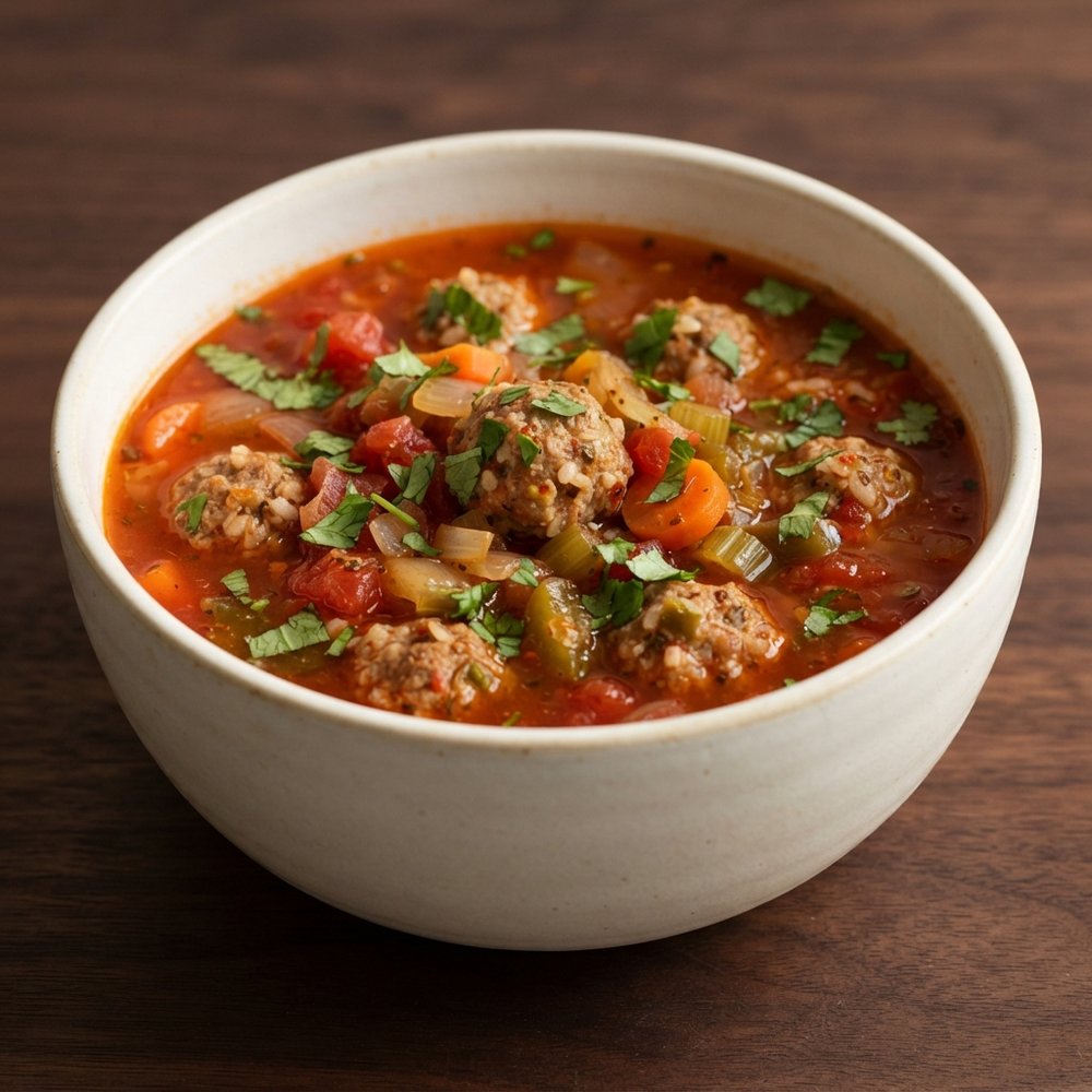 Fiery Albondigas Soup