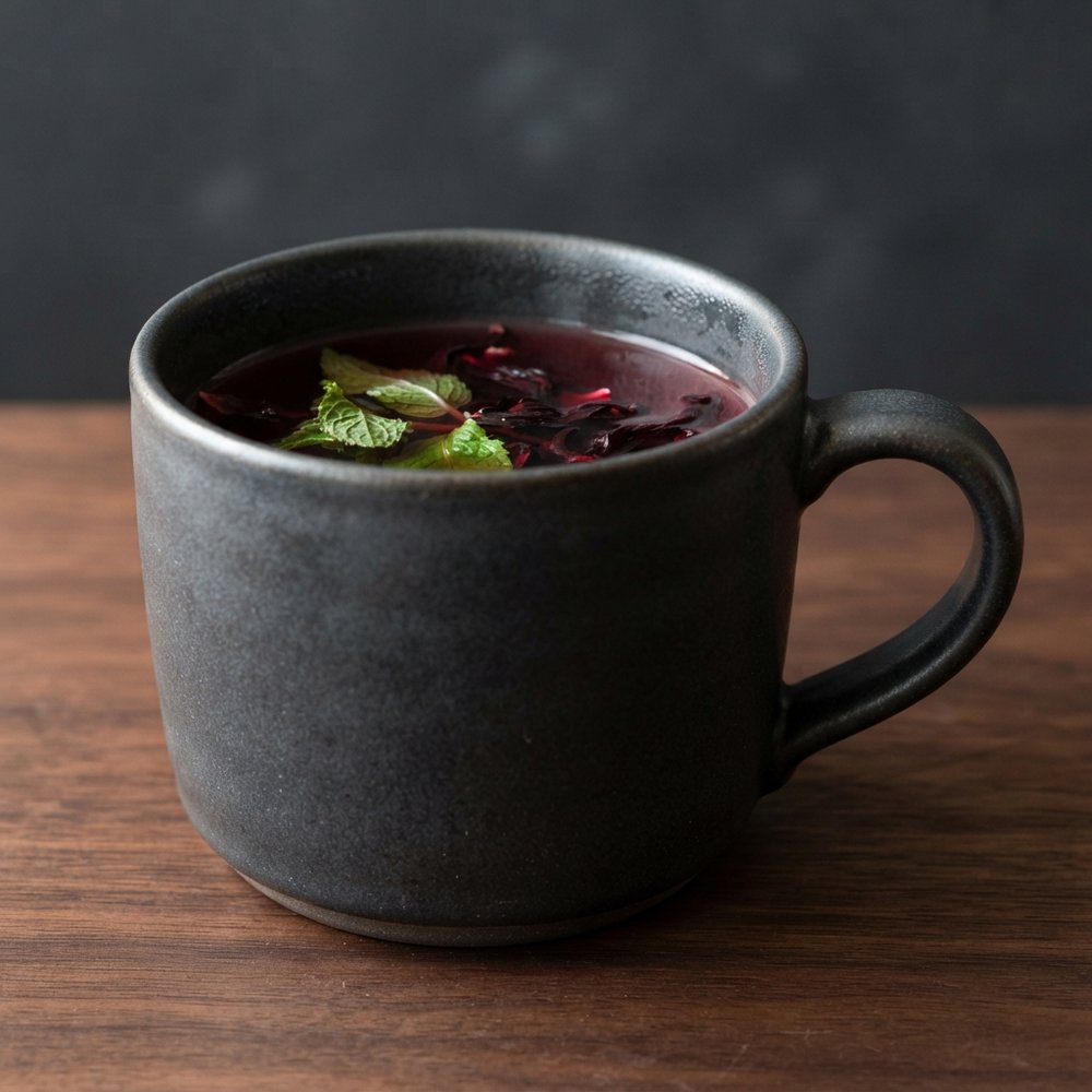 Mint and Hibiscus Herbal Tea