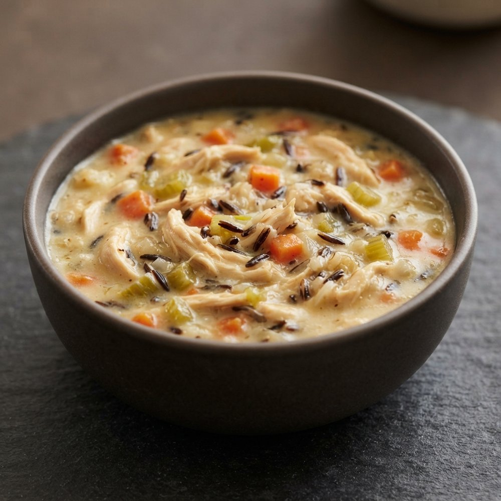 Creamy Chicken, Leek & Wild Rice Chowder