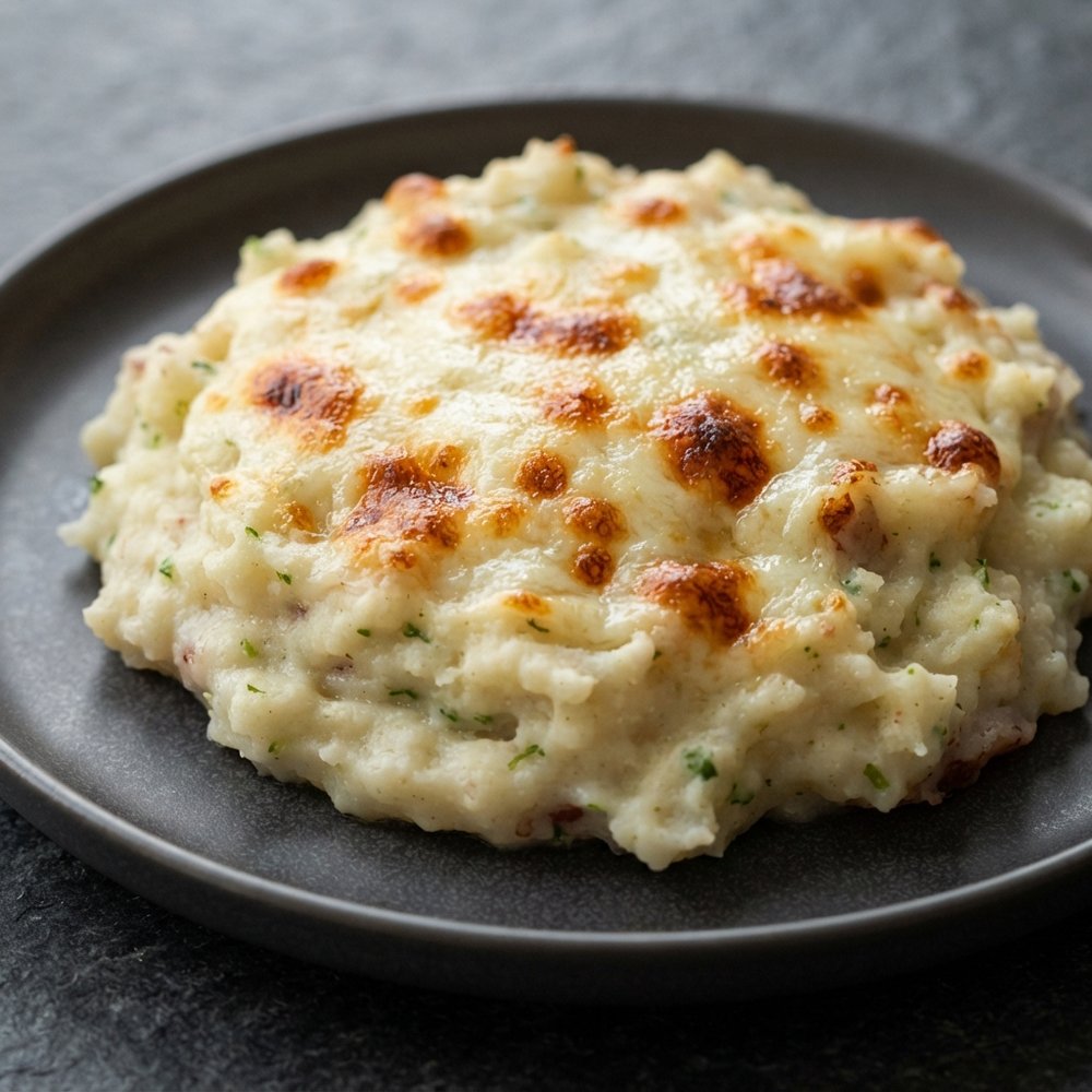 Mashed Kohlrabi and Red Potato Bake