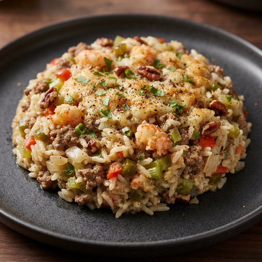 Creole Crawfish Rice Dressing