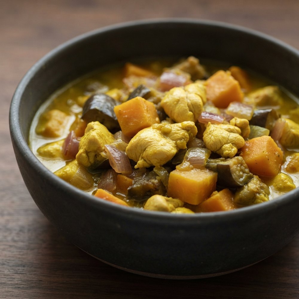 Golden Turmeric Chicken and Vegetable Stew