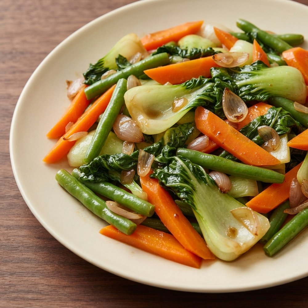 Bok Choy, Carrots, and Green Beans
