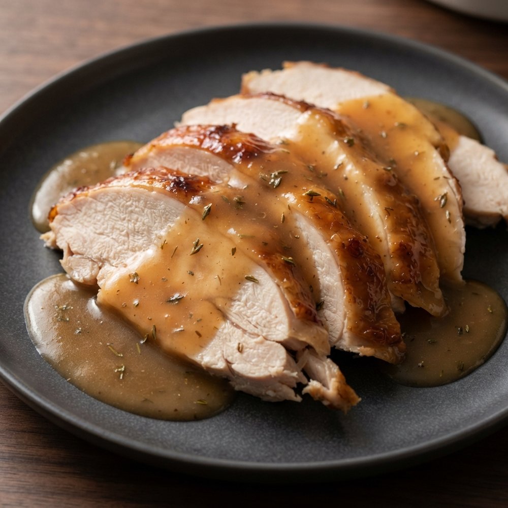 Maple-Glazed Roast Turkey with Gravy