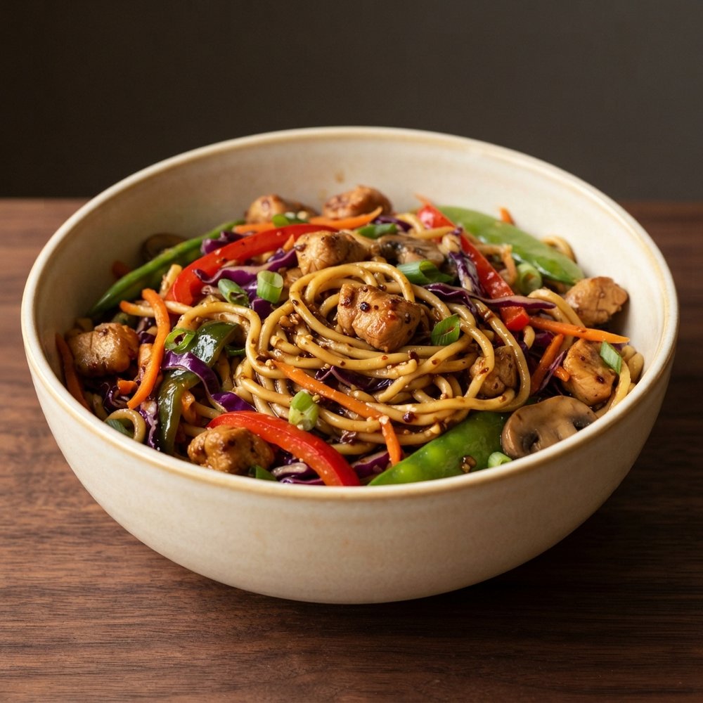 Sesame Chicken Noodle Bowls