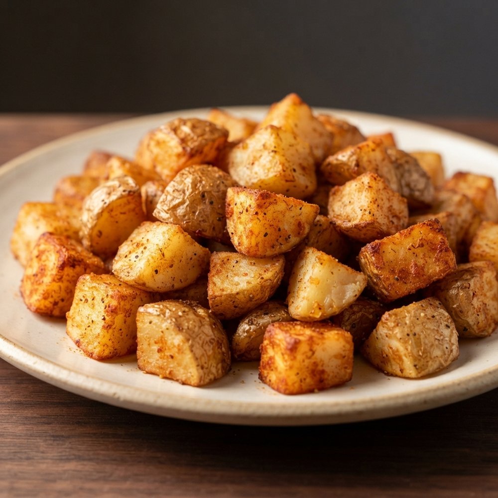 Crispy Air Fryer Breakfast Potatoes with Seasoning